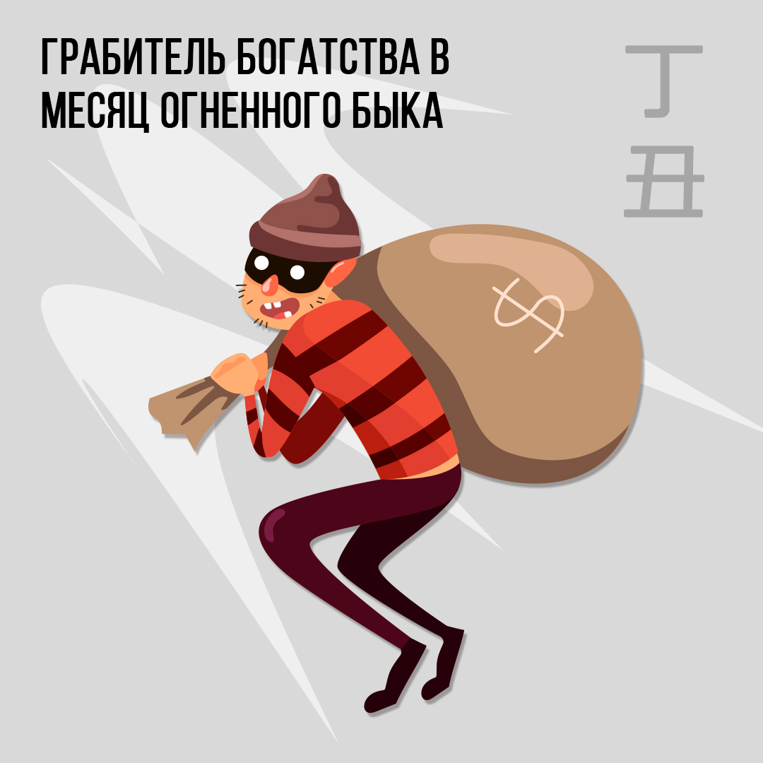 Грабитель богатства в Январе (месяц Огненного Быка)