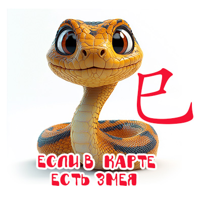 Если в карте есть Змея