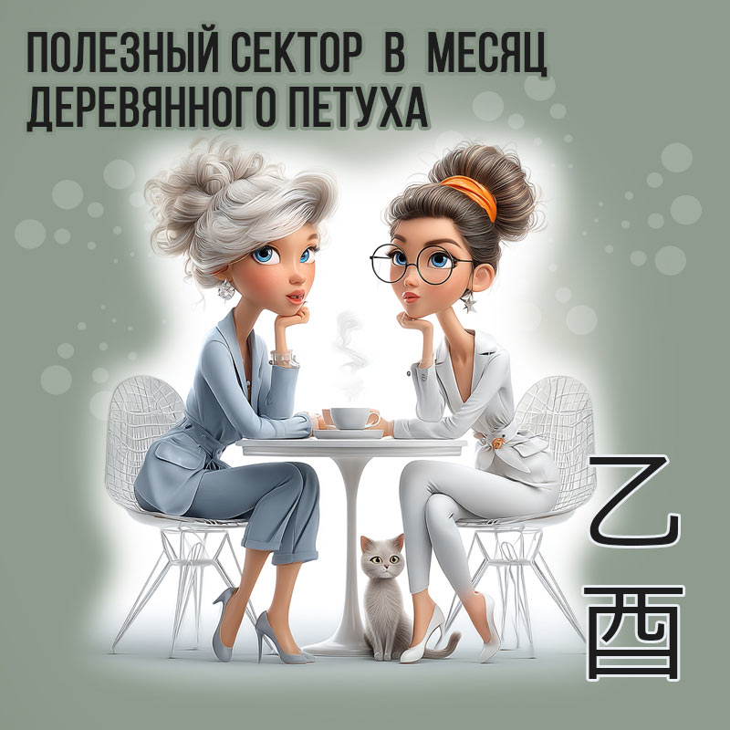 Полезный сектор в Сентябре (месяц Деревянного Петуха)