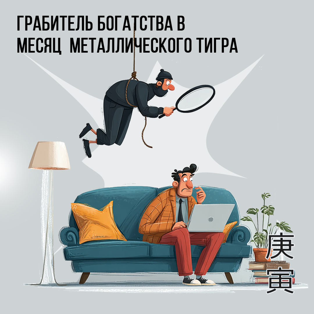Грабитель Богатства в Феврале (месяц Металлического Тигра 庚寅)