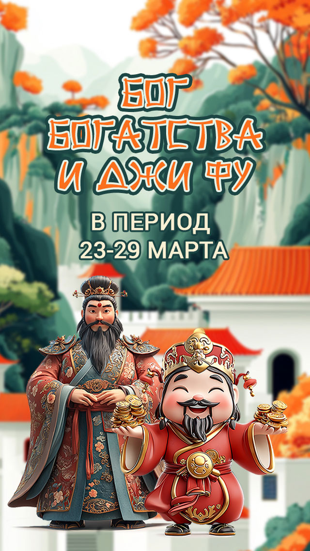 Прогноз на неделю (23-29) : Бог богатства и Джи Фу